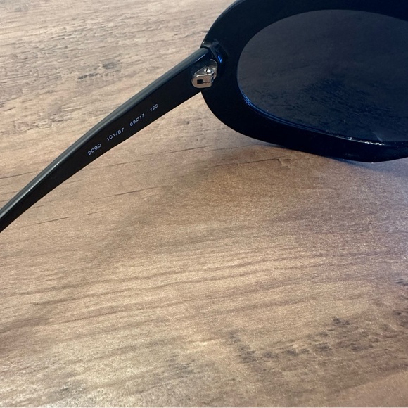 Authentic Vintage Salvatore Ferragamo Black Oversized Oval Sunglasses - Picture 11 of 13